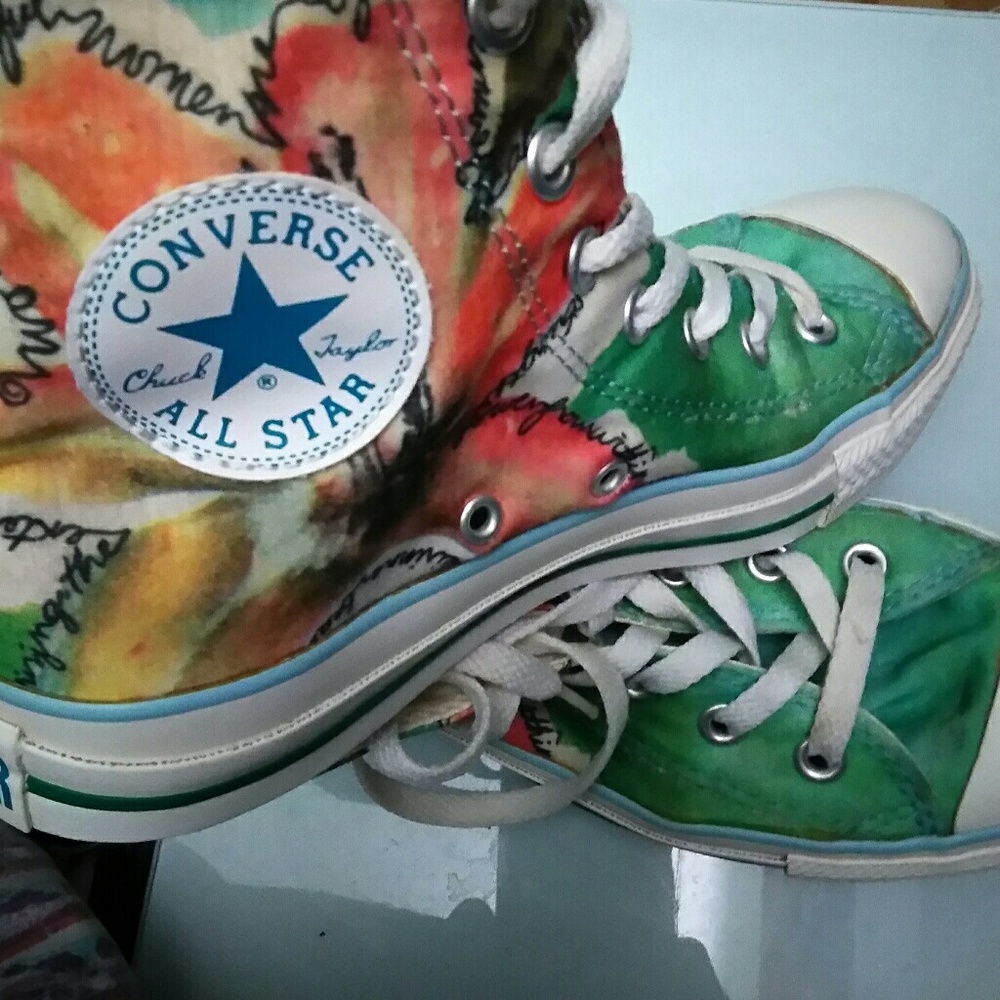 Maui Green Converse High Tops